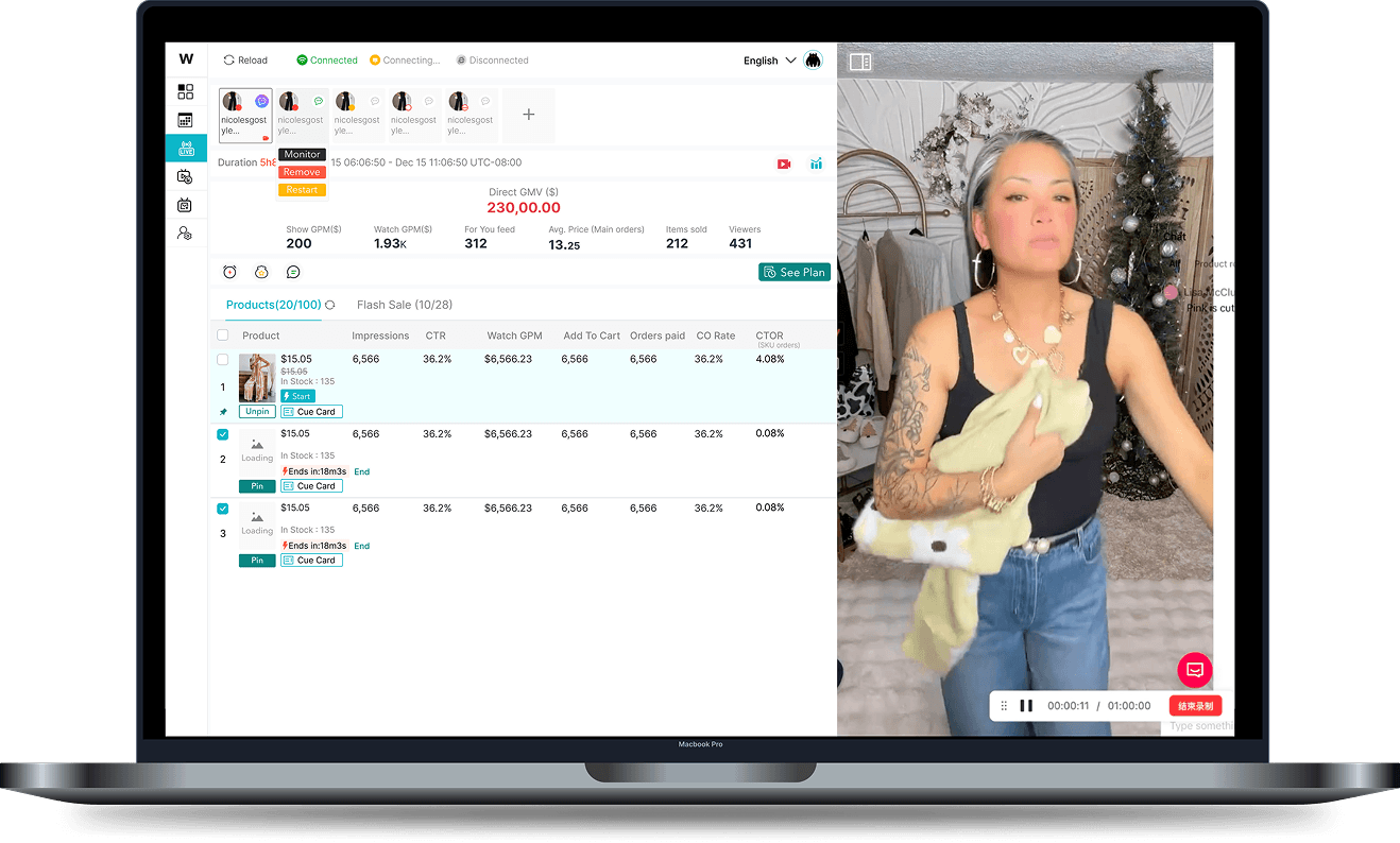 Command every live from your desktop.